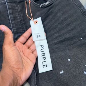 Purple Jeans, skinny distressed